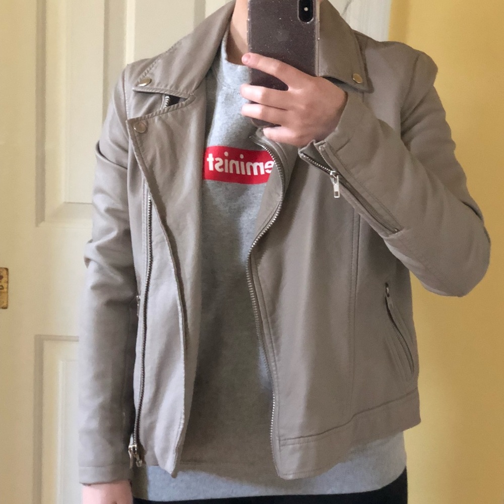 Nude Leather Jacket - Picture 2 of 5